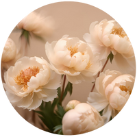•	Peonies: 